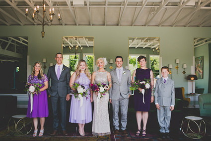 Purple bridesmaids dress