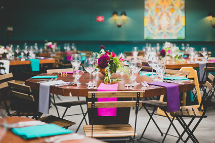 Colorful Fig House LA wedding