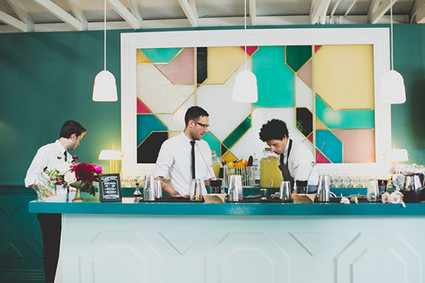 Colorful Fig House LA wedding