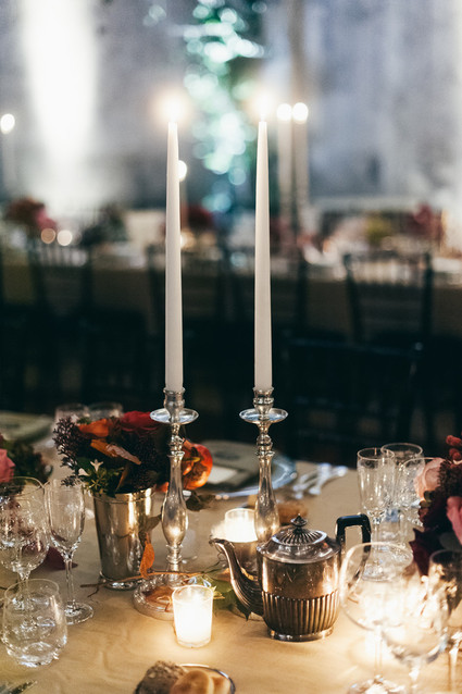 Romantic autumn tablescape