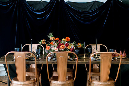 Fall jewel toned wedding inspiration