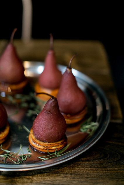 Poached pears
