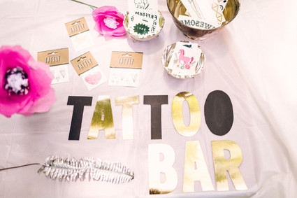 tattoo bar for birthday party Inspiration