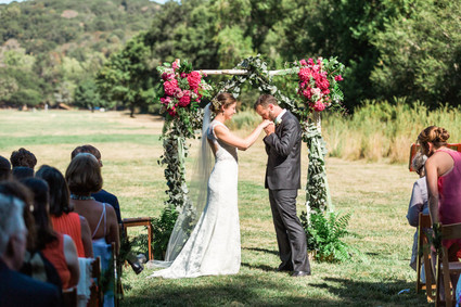 Outdoor wedding ceremony