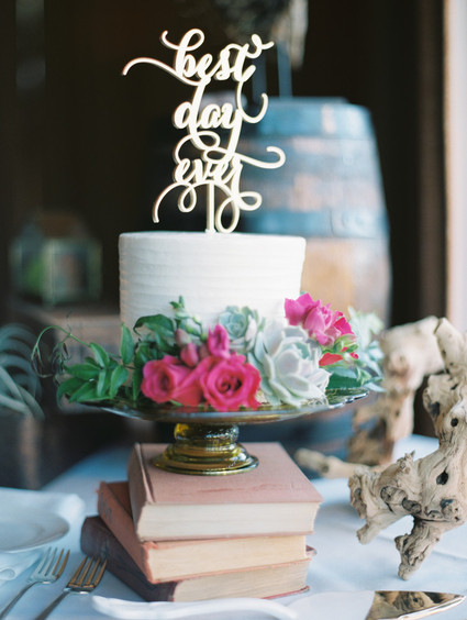 Laser cut cake topper