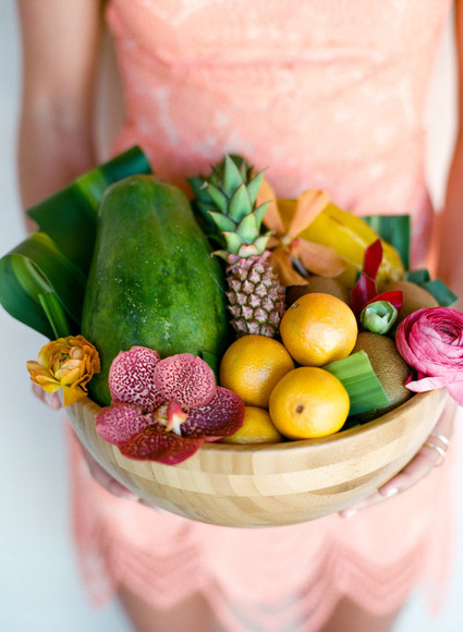 Tropical wedding fruit