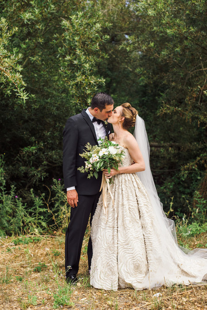 Outdoor wedding portrait