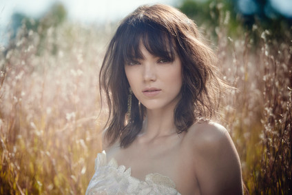 Outdoor bridal portrait