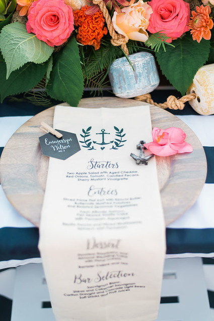 Nautical place setting Inspiration