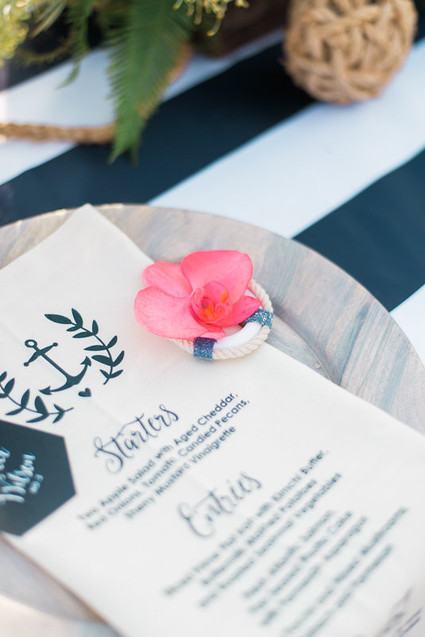 Nautical place setting Inspiration