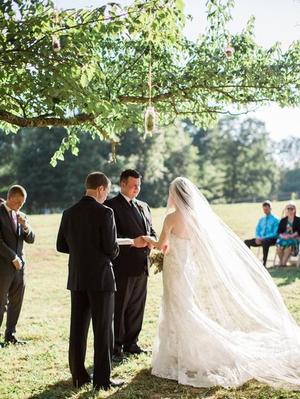 Outdoor Georgia wedding ceremony