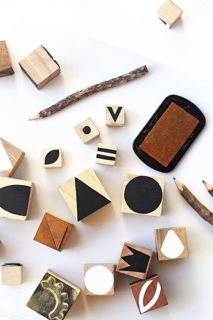 diy block printing for kids