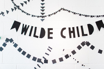 black and white baby shower