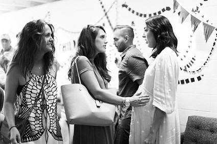 black and white baby shower