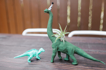 Modern dinosaur birthday party