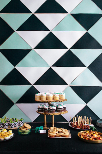 Modern dinosaur birthday party