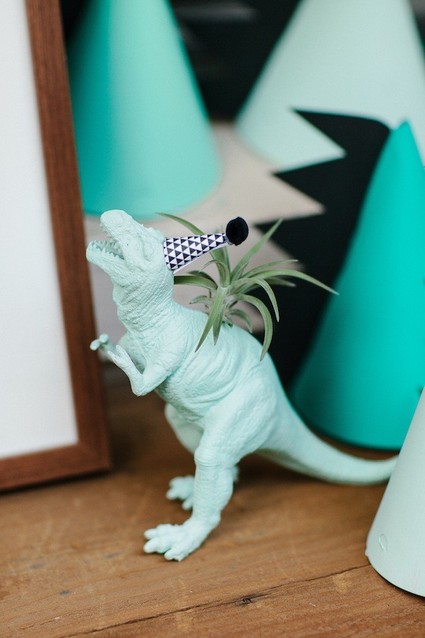 Modern dinosaur birthday party