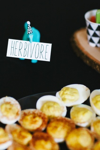 Modern dinosaur birthday party