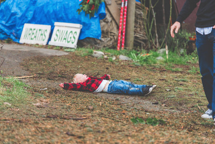 Christmas tree farm family photos