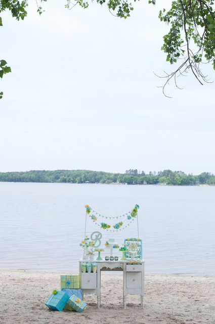 blue and yellow baby shower ideas