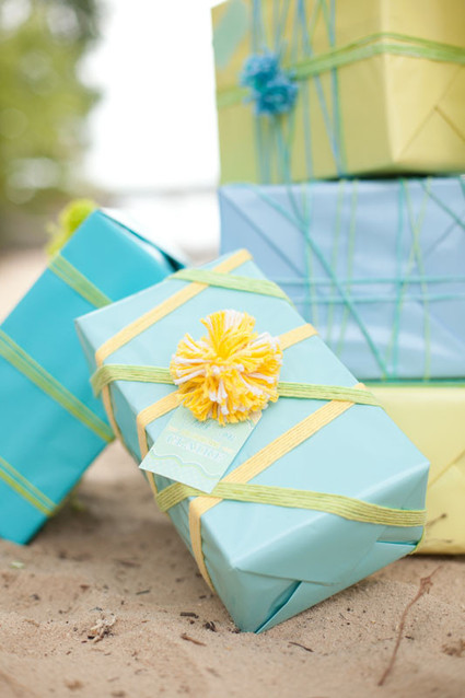 blue and yellow baby shower ideas