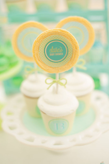 blue and yellow baby shower ideas