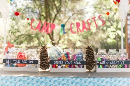 Summer Camp first birthday Inspiration