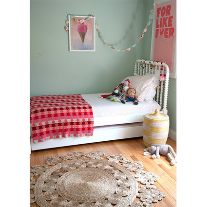 bright pink girls room