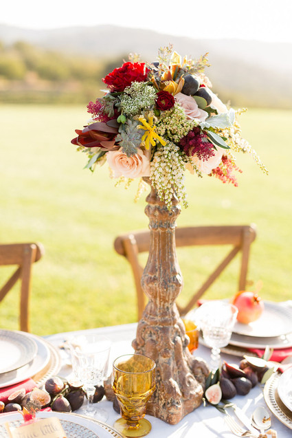 Fall wedding florals