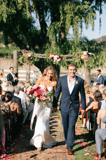 Saddle Rock Ranch wedding ceremony Inspiration