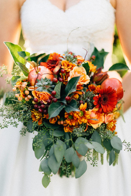 Fall bridal bouquet