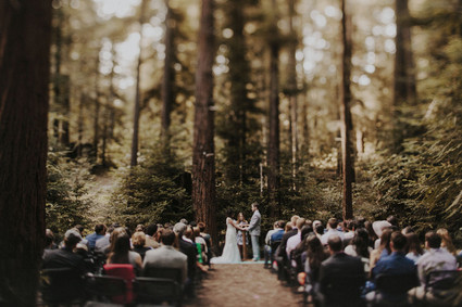 Outdoor wedding ceremony