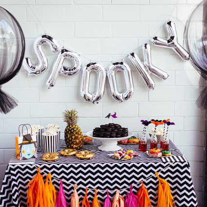 modern halloween party