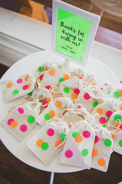 neon birthday party favors