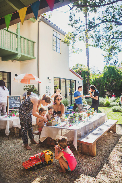 neon pool party for kids