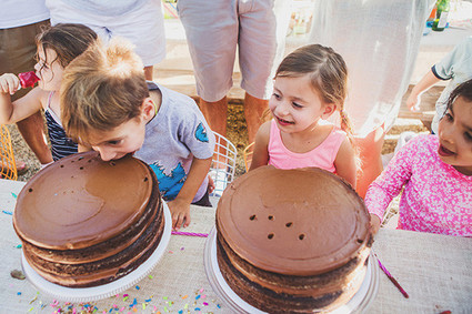 twin birthday party cakes