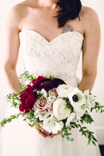 Winter bridal bouquet