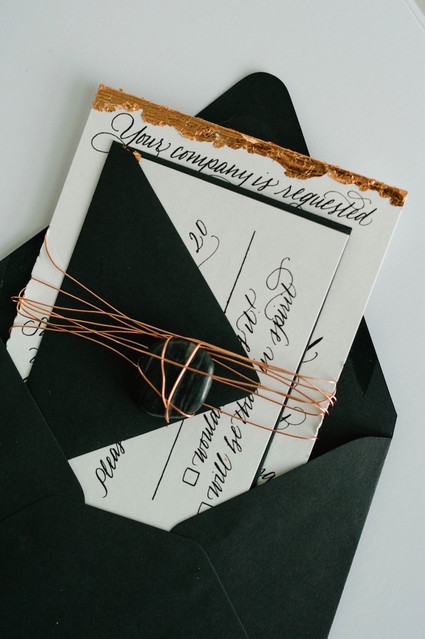 Modern wedding invitation