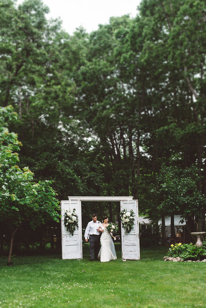 Wedding ceremony backdrop