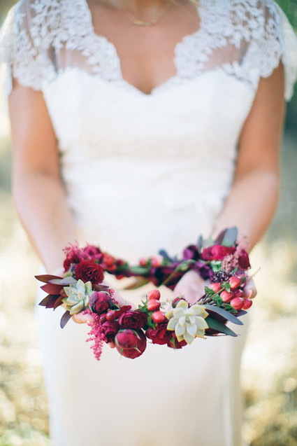 Bridal flower crown