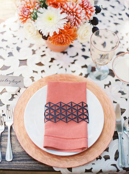 Geometric place setting Inspiration