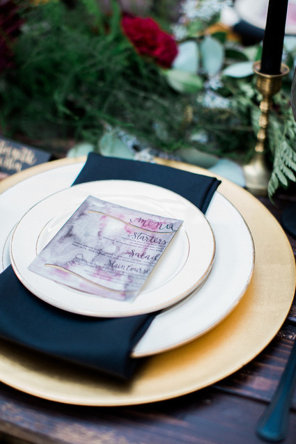 Marble menu Inspiration
