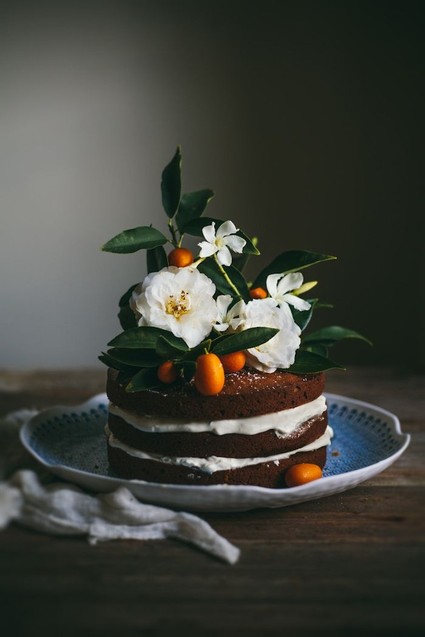 Pumpkin naked cake
