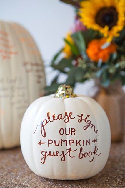 Pumpkin guest book Inspiration