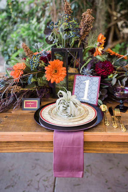 Bohemian halloween wedding inspiration