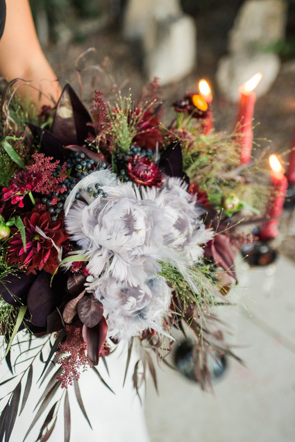 Bohemian bridal bouquet