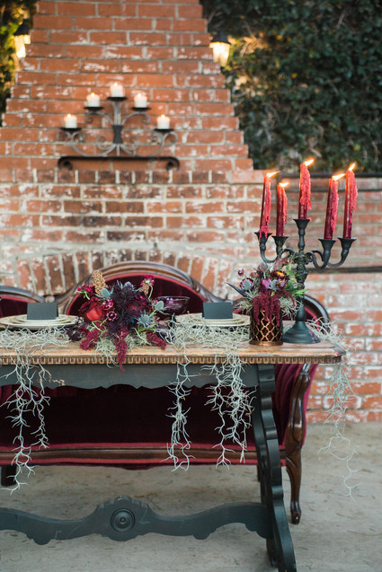 Bohemian halloween wedding inspiration