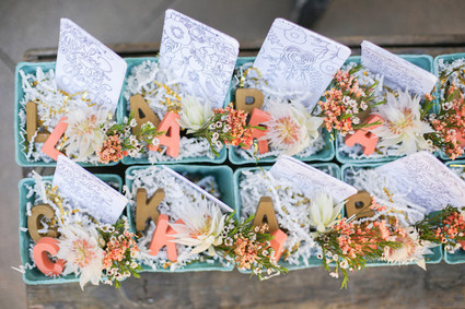 floral baby shower favors