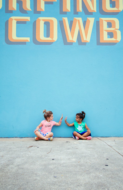 bright urban kids portraits