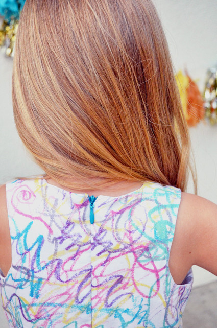 DIY scribble dress